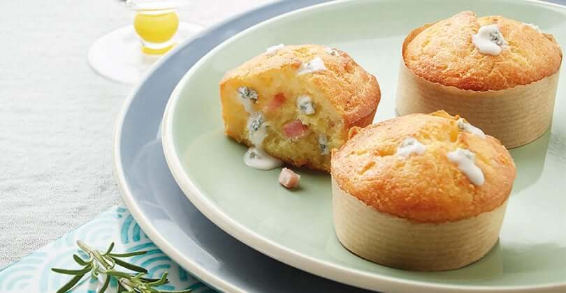 Muffin pancetta et Gorgonzola