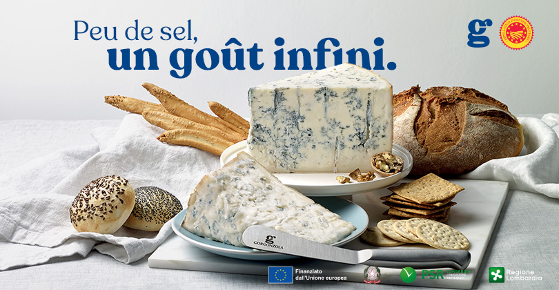 LE GORGONZOLA AOP EST UN FROMAGE À FAIBLE TENEUR EN SEL